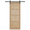 Porte Coulissante avec Quincaillerie 83x211 cm Bois de Pin Massif 