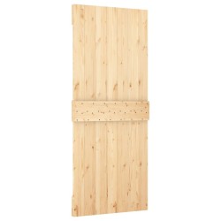 Porte coulissante et kit de quincaillerie 85x210 cm pin massif 