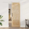 Porte Coulissante avec Ensemble de Quincaillerie 73.5x211 cm Bois Massif en Pin 