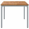 Table de jardin 150 x 90 x 75 cm en acacia massif et métal 