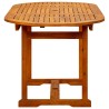 Table à dîner de jardin (120-170)x80x75 cm Bois d'acacia massif 