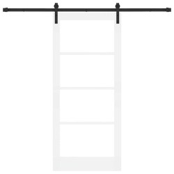 Porte coulissante avec le set de quincaillerie 'ORKDAL'blanche 86x198,5 cm 