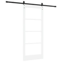 Porte coulissante avec le set de quincaillerie 'ORKDAL'blanche 86x198,5 cm 