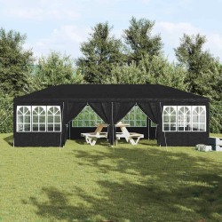 Tente de fête avec 12 parois anthracite 8x4 m PE 