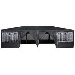 Tente de fête avec 12 parois anthracite 8x4 m PE 
