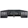 Tente de fête avec 12 parois anthracite 8x4 m PE 