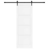Porte coulissante avec kit quincaillerie 'ORKDAL'en pin blanc 