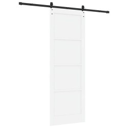 Porte coulissante avec kit quincaillerie 'ORKDAL'en pin blanc 