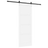 Porte coulissante avec kit quincaillerie 'ORKDAL'en pin blanc 