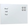 Tableau noir magnétique mural Blanc 30x20 cm Verre trempé 