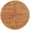 Table à dîner pliable de jardin Ø90x75 cm Bois de teck solide 