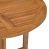 Table à dîner pliable de jardin Ø90x75 cm Bois de teck solide 