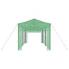 Serre avec toit Vert 290 x 580 x 315 cm Acier 