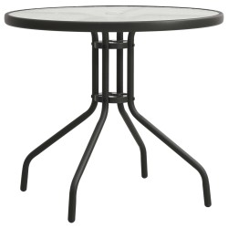 Mobilier de salle à manger d'extérieur 5 pcs Acier 