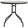 Mobilier de salle à manger d'extérieur 5 pcs Acier 