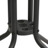 Mobilier de salle à manger d'extérieur 5 pcs Acier 