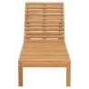 Chaise longue bois de teck solide 