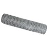 Clôture Hexagonale Grise Argent 0.5 x 10 m Acier galvanisé 