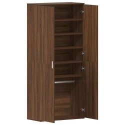 Cabinet à chaussures Chêne brun 80x39x180 cm Bois reconstitué 