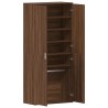 Cabinet à chaussures Chêne brun 80x39x180 cm Bois reconstitué 