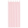 Rideaux en voile avec passe-tringles 2 pcs rose clair 