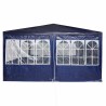 Tente de fête avec 12 parois bleues 8x4 m PE 