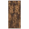Meuble à chaussures en chêne fumé 80x39x180 cm Bois d'ingénierie 