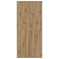 Cabinet à chaussures en chêne artisan 80x39x180 cm en bois d'ingénierie 