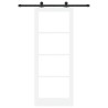 Porte coulissante avec kit de quincaillerie "ORKDAL" blanche 83x211 cm 