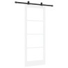 Porte coulissante avec kit de quincaillerie "ORKDAL" blanche 83x211 cm 