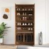 Cabinet à Chaussures Bois Ancien 80x39x180 cm Bois d'Ingénierie 