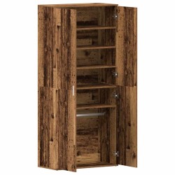 Cabinet à Chaussures Bois Ancien 80x39x180 cm Bois d'Ingénierie 