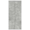 Armoire à chaussures gris béton 80x39x180 cm en bois aggloméré 