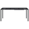 Table de jardin anthracite 165x80x72 cm acier 