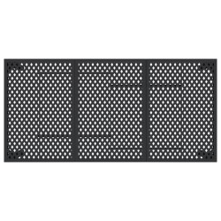 Table de jardin anthracite 165x80x72 cm acier 