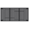 Table de jardin anthracite 165x80x72 cm acier 