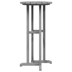 Ensemble de bar de jardin 3 pièces gris clair HDPE 