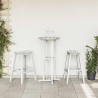 Ensemble de bar de jardin 3 pièces blanche HDPE vidaXL 