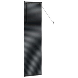 Store de Fenêtre avec des rideaux Autre Noir 80 x 130 cm Aluminium 
