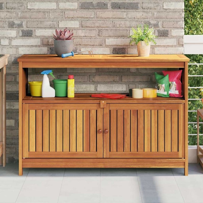 Table console de jardin 110x35x75 cm bois massif d'acacia Table console de jardin 110x35x75 cm bois massif d'acacia
