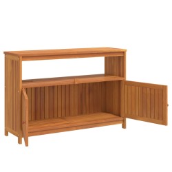 Table console de jardin 110x35x75 cm bois massif d'acacia 