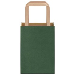 Sacs en papier 50 pcs avec poignées vert 15x8x21 cm 