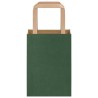 Sacs en papier 50 pcs avec poignées vert 15x8x21 cm 