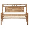 Banc de jardin avec coussin 120 cm Bambou 