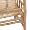 Banc de jardin avec coussin 120 cm Bambou 