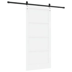 Porte coulissante avec kit 'ORKDAL'en pin blanc massif 