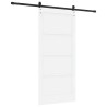 Porte coulissante avec kit 'ORKDAL'en pin blanc massif 