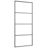 Porte coulissante avec kit de quincaillerie 90x205 cm Verre ESG 