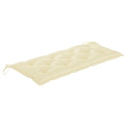 Banc de jardin avec coussin 120 cm Bambou 