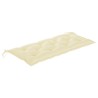 Banc de jardin avec coussin 120 cm Bambou 